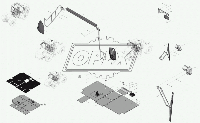 521.3730 Стеклоочиститель (Моторедуктор) в сборе ЛИАЗ левый , Нефаз 24v ЛиАЗ 5256 КЗАЭ