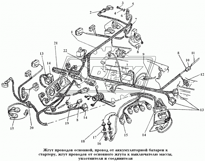 2203-01-3724010-20 Жгут проводов основной РЫБИНСК