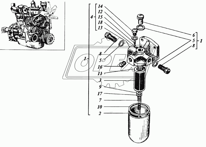 14-1512 Прокладка ЧТЗ