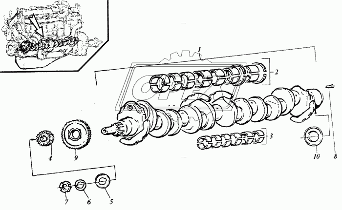 444-0407 Шайба Д-461-51,И, Д-442,И комбайновые АлтайДизель