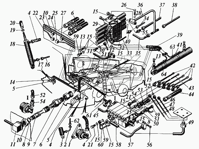 ГА-83000 Гидроцилиндр вариатора мотовила "Нива", "Енисей", "Дон"
