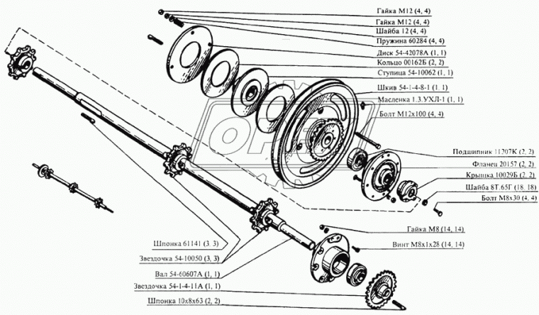 11207К Подшипник 35х80х18 шарик. 2-ряд.; (со втулкой)