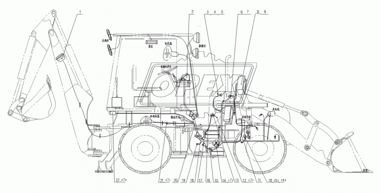4130000204 Блок фар лев.перед. для фронтального погрузчика LG 936 XCMG/SDLG ZL-50G, МДСУ 3500