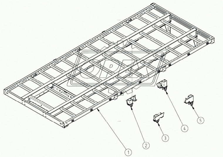8357-2912511 Кронштейн крепления задней рессоры КАМАЗ-УВК