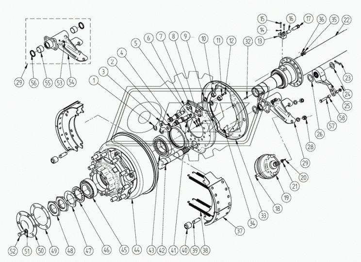8527-2410010-10 Балка задней оси КАМАЗ