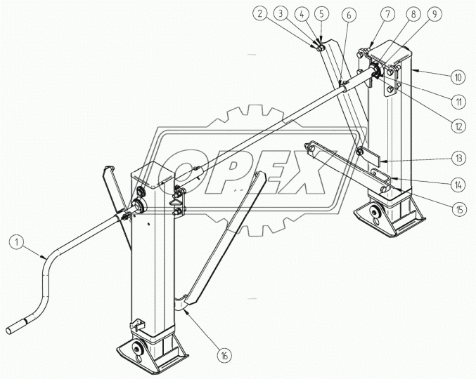1/59810/21 Болт ГОСТ-7798 M16х55х1,5; Р=42 К=24 буксирного устройства КамАЗ кл.пр 8,8 БелЗАН