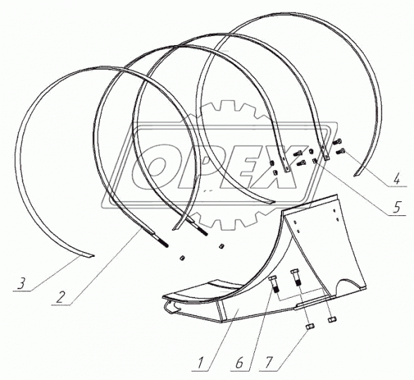853528 Гайка DIN7967 М20х1,5 h=16 К=30 (самостопор.)(на фаркоп) (с буртиком) КАМАЗ-УВК
