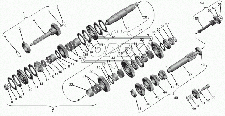 33207 Подшипник 35х72х28 роликовый ступицы B18 MAN Bus (1970-2020), SAUER ACHSEN (1970-2020), SCANIA T Truck (2003-2020), MB Atego 3 (2013-2020); ø35xø72x28 FAG