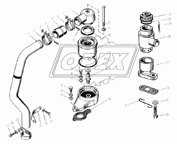 842.1014149 Трубка отвода газов ТМЗ