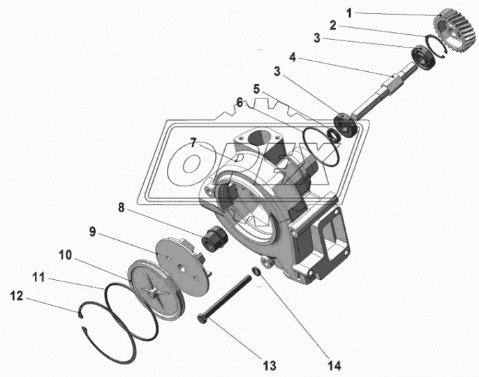 850.1307023 Вал водяного насоса ЯМЗ (дв.7511) ф19х22 L=180 ЯМЗ