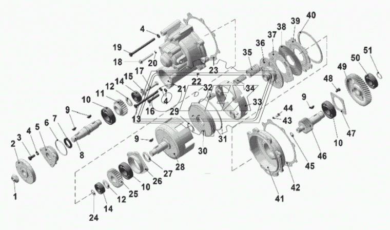 850.1308674 Прокладка С/Ф; ф200х220; 10отв.ф11/2отв.ф12 МОТОПРО