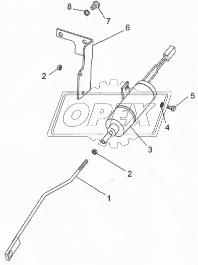 85227.1108005 Установка привода рычага ТМЗ