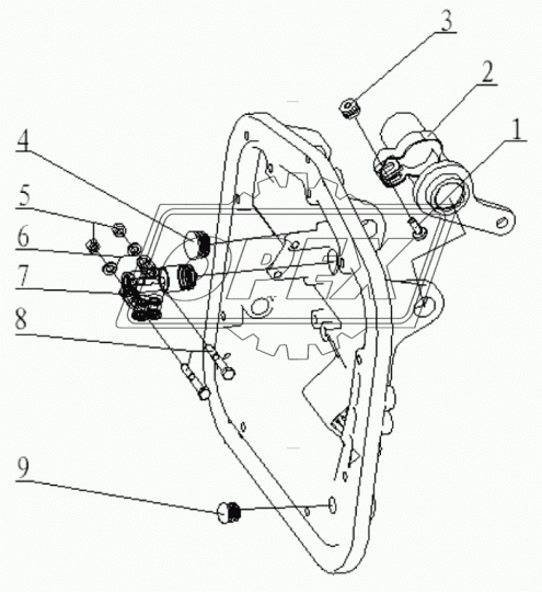81.52170.6156 Клапан делителя для включения делителя КПП (с шариком) Shaanxi