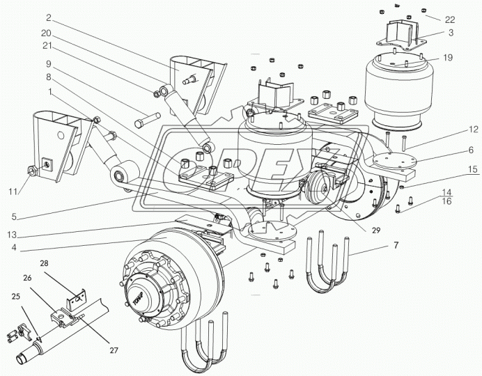 4533169708 Рессора Тонар (2 листа) прямая Тонар