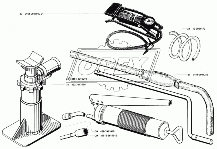 3151-3901215 Рукоятка пусковая ф18 L=950 469 (короткая) УАЗ