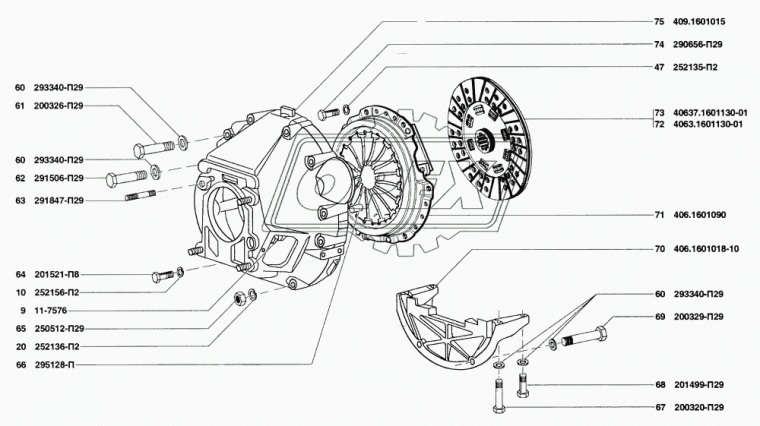 201521-П8 Болт ГОСТ-7798 М10х32х1; Р=32 К=14 ЭТНА