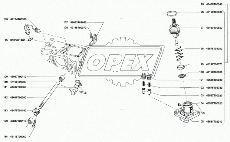 43047Т00110 Подшипник 16х22х20 шарик.; с наруж.штамп.кольцом 3163-1702044