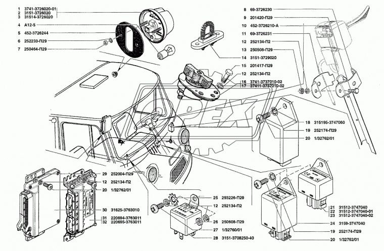 220694-3763011 Блок управления М10.3 УАЗ-220694,390994,315194,2390944 (дв.УМЗ-4213) Евро-3 ЭЛКАР