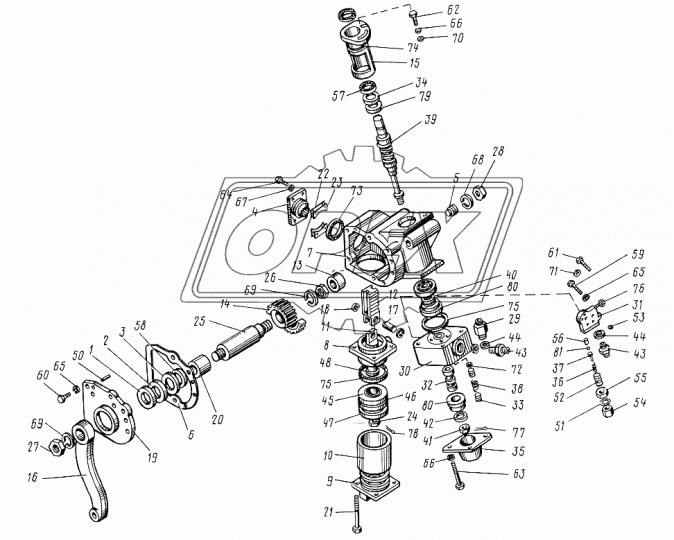 45-3405027 Сошка рулевая L=410 d=38 ЮМЗ