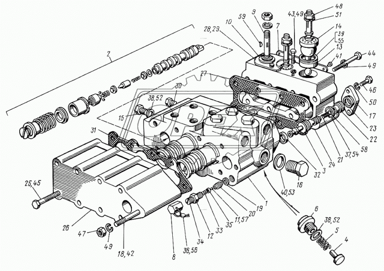 Р80-23Р.20.010 Клапан перепускной МТЗ гидрораспределителя Р80 Салео-Гомель