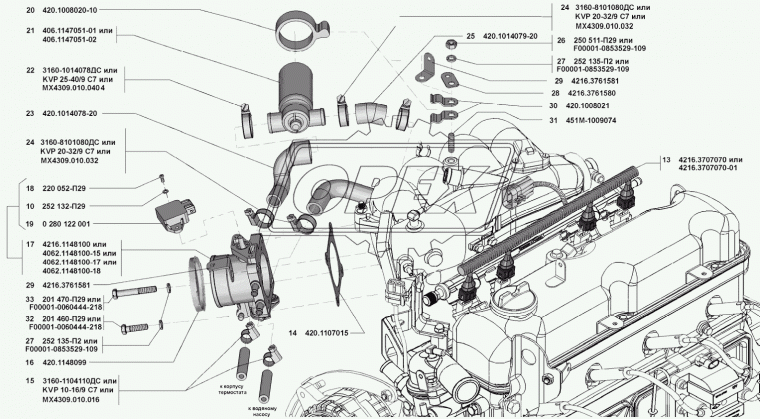 4062.1148100-17 Дроссель ГАЗ-3302,Газель Бизнес (дв.УМЗ-4216) ЕВРО-3 с датчиком ПЕКАР