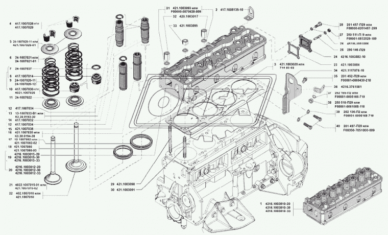 421.1007080-03 Седло выпускного клапана УАЗ,Газель Бизнес,Некст (дв.УМЗ-А274,УМЗ-421,4216,417) все модели УМЗ