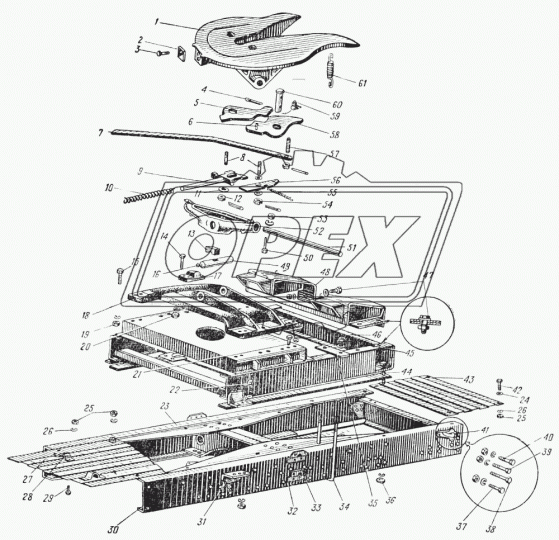 375С-2702216 Накладка стремянки Урал
