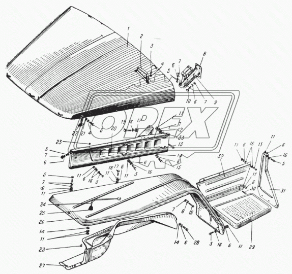 375-8405024-11 Кронштейн правый Урал