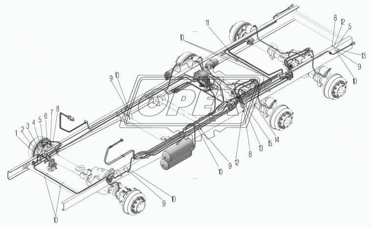 6363-3506006 Кронштейн шлангов Урал