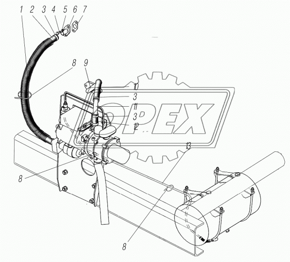 4320Я5-1015011 Прокладка УРАЛ фланца ПЖД Урал