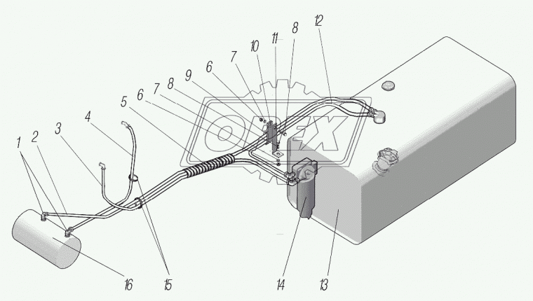 334079 Угольник фитинг (латунь) Рнар.=3/8”/М22х1,5 (90 градусов) L=40х41 Урал