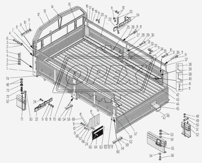 43206Х-8506013 Сиденье УРАЛ платформы Урал