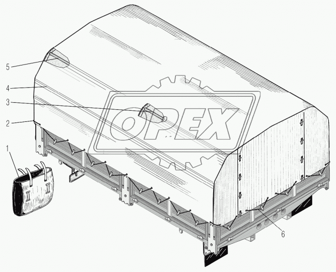 43206Х-8508081 Распорка УРАЛ дуг платформы Урал