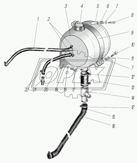 4320Я8-1311081 Втулка УРАЛ бачка расширительного Урал
