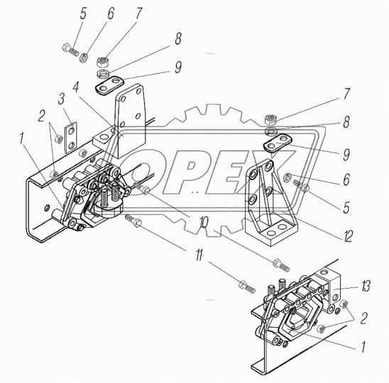 4320Я5-1001034-10 Опора двигателя УРАЛ задняя Урал