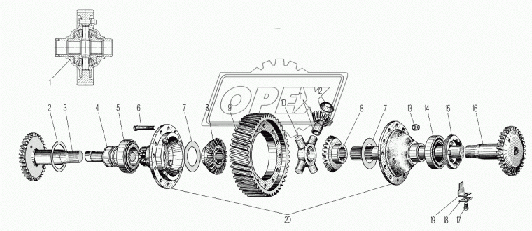 4320БУ-2403022-10 Чашки дифференциала редуктора Урал 12 отв. с БМКД (к-т 2 шт) Урал
