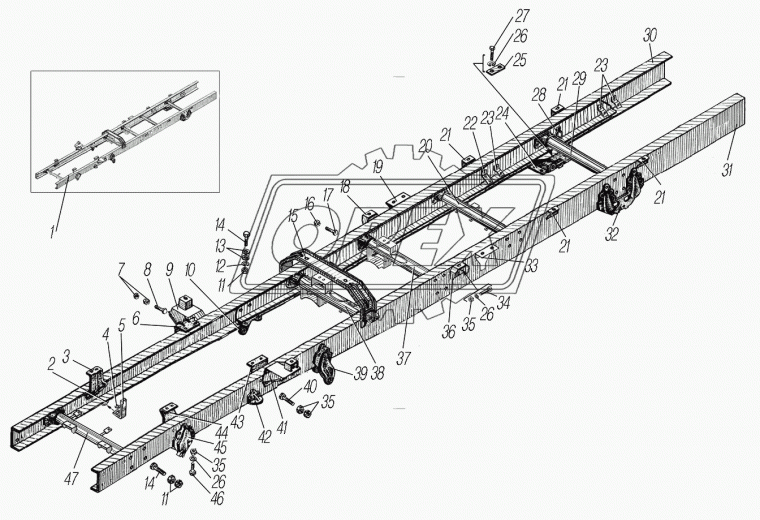 55571-8601095 Кронштейн Урал