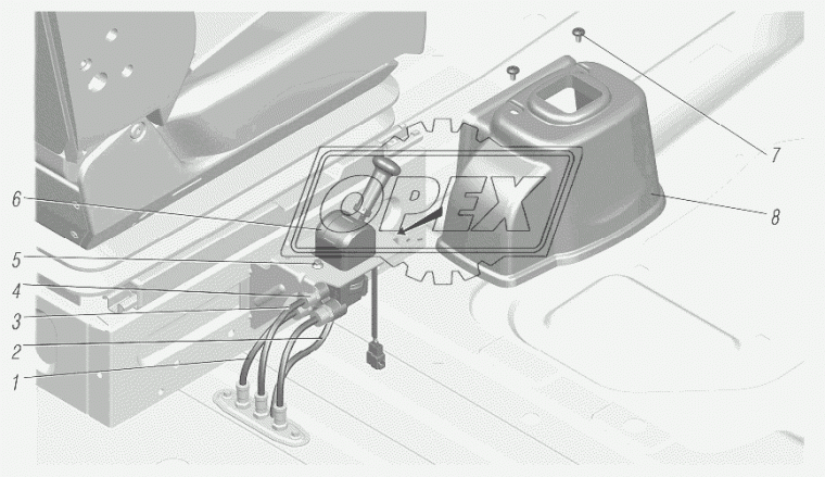 С41R11-3506315 Трубка L-166 ф8 тормозного крана ГАЗон Некст (Camozzi) ГАЗ