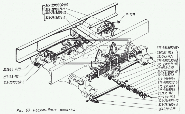 375-2919020-20 Вкладыш(сухарь) пальца РШ ф48х70 h=27