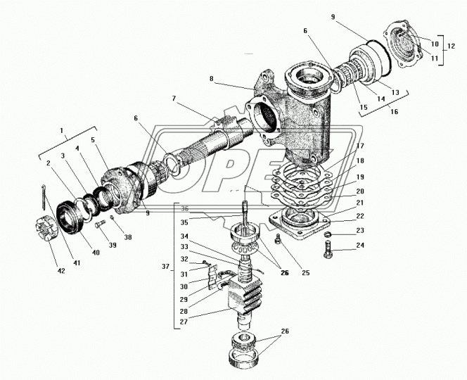 5336-3401036 Гайка-рейка С/И вала механизма рулевого управления МАЗ