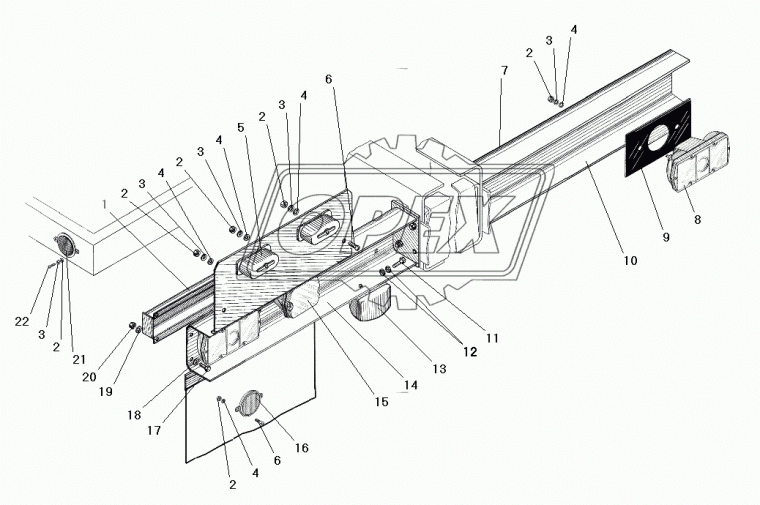375-3716072 Прокладка фонаря заднего Урал Урал