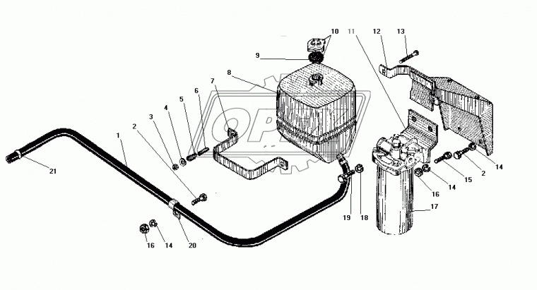 220117-П29 Винт с полукруг.голов. М6х45х1 Р=22 ГОСТ17473-80 Урал