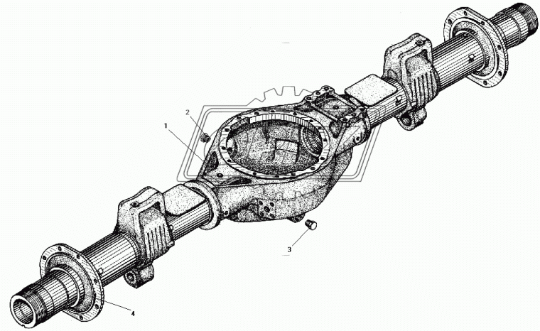 55571-2401010-10 КАРТЕР ЗАДНЕГО МОСТА Урал