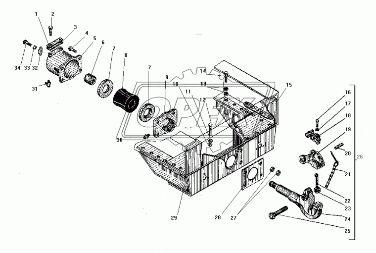 264040-П29 Пресс-масленка М10х1 угловая (90 градусов) ( 2.3.90 КГ 1/8); 071412010300 ЭТНА