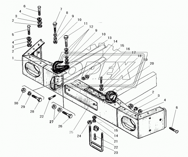 332791 Болт ГОСТ-7798 М18х65х1,5 Р=35 MAN Bus (1970-2020), MB LCV (1970-2020); Р=50 К=27 Урал