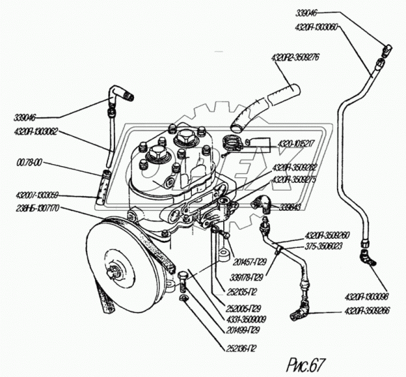 4320Я2-3509276 Шланг (патрубок) ф25х35 L=360 ГОСТ10362-76 Урал