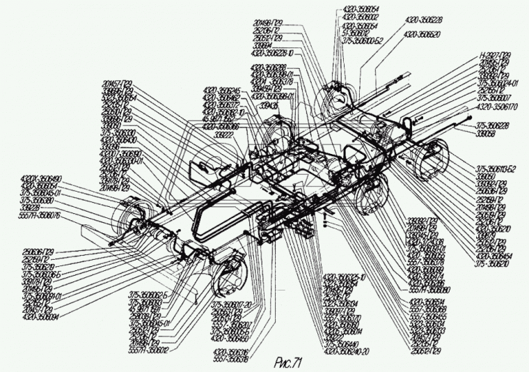4320-3506228 ТРУБКА К СОЕД.ГОЛОВКЕ Урал