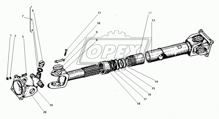 130-2201025 Крестовина карданного вала 39х118 КамАЗ,МАЗ,УРАЛ,ЗиЛ,ГАЗ-33104,Валдай; в сборе (малая)