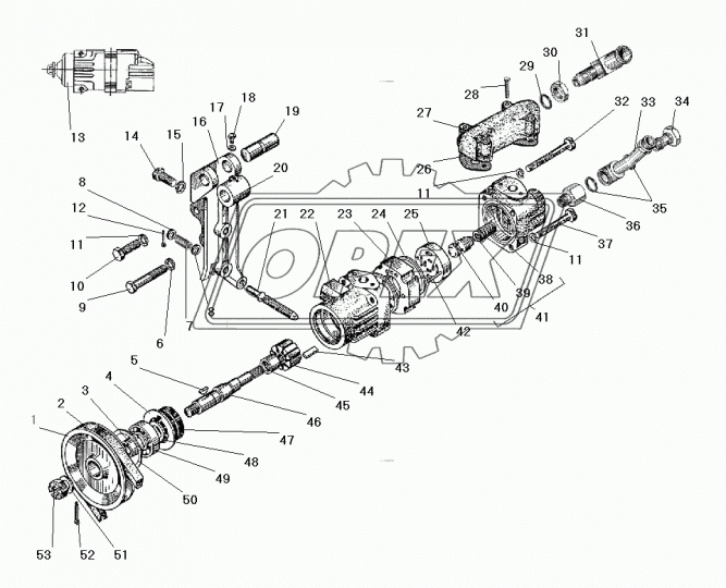 4320Я3-3407295 Фитинг (штуцер) прямой; Рнаруж=М16х1,5/ Рвнутр=М16х1,5 Урал
