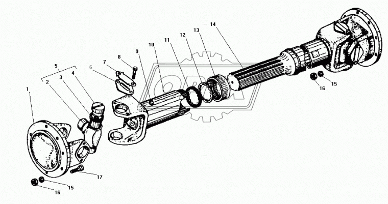 500А-2201090-Б Сальник С/И карданного вала заднего моста МАЗ-500 БРТ